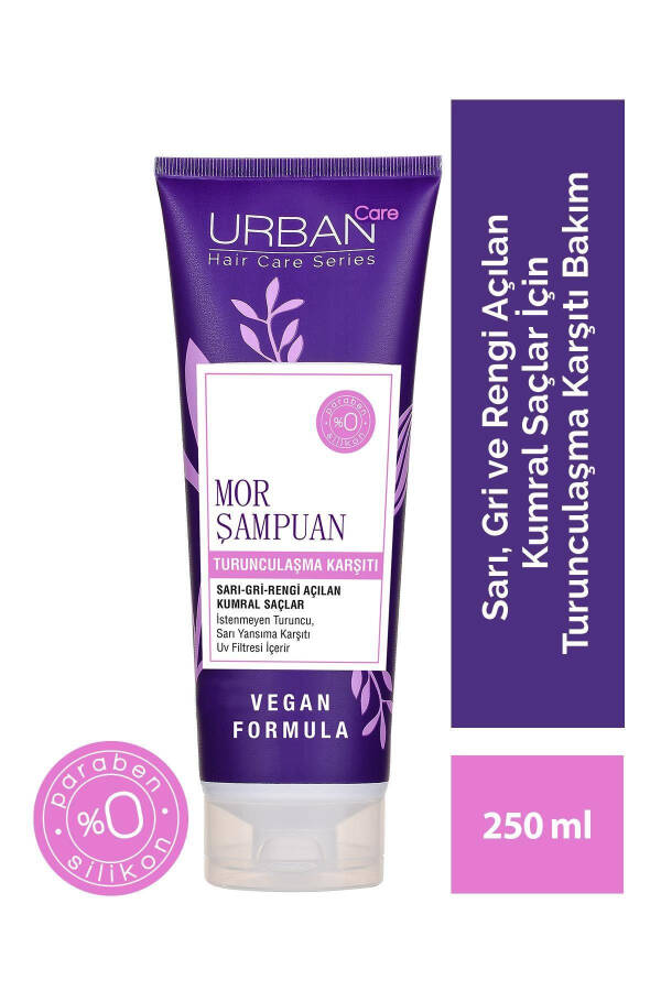 Turunculaşma Karşıtı Mor Saç Bakım Şampuanı - 250 Ml - Vegan - UV Koruma - 4