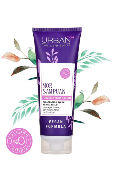 Turunculaşma Karşıtı Mor Saç Bakım Şampuanı - 250 Ml - Vegan - UV Koruma - 3