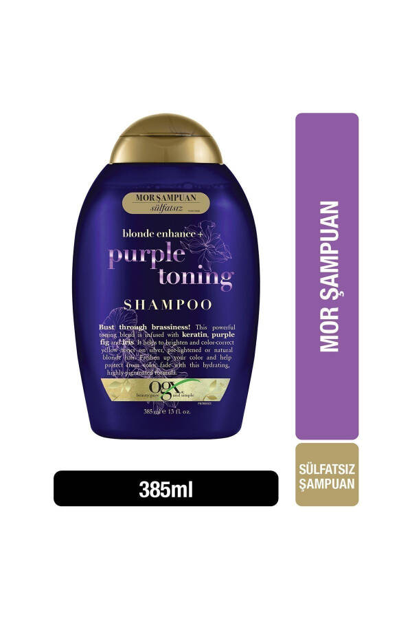 Turunculaşma Karşiti Purple Toning Mor Şampuan 385 ml - 2