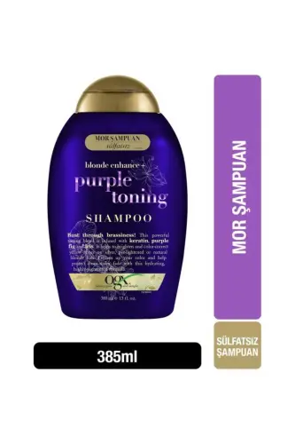Purple Toning Turunculaşma Karşıtı Sülfatsız Mor Şampuan 385 ml - 1