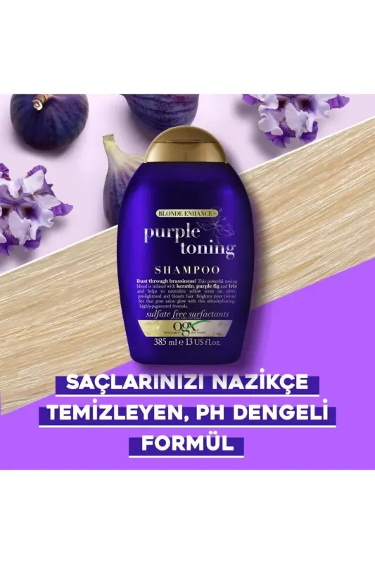 Purple Toning Turunculaşma Karşıtı Sülfatsız Mor Şampuan 385 ml - 5