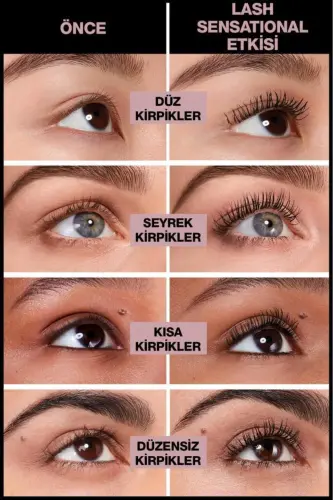 Тушь для ресниц Lash Sensational с эффектом веера Intense Black - Экстра Черный - MAYBELLINE NEW YORK (1)
