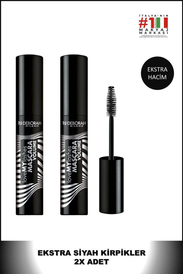 Тушь для ресниц Love My Lashes Volume Extra Volumizing Mascara * 2 штуки - 1