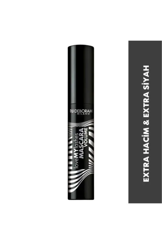 Тушь для ресниц Milano Love My Lashes с экстра объемом, черная - 3