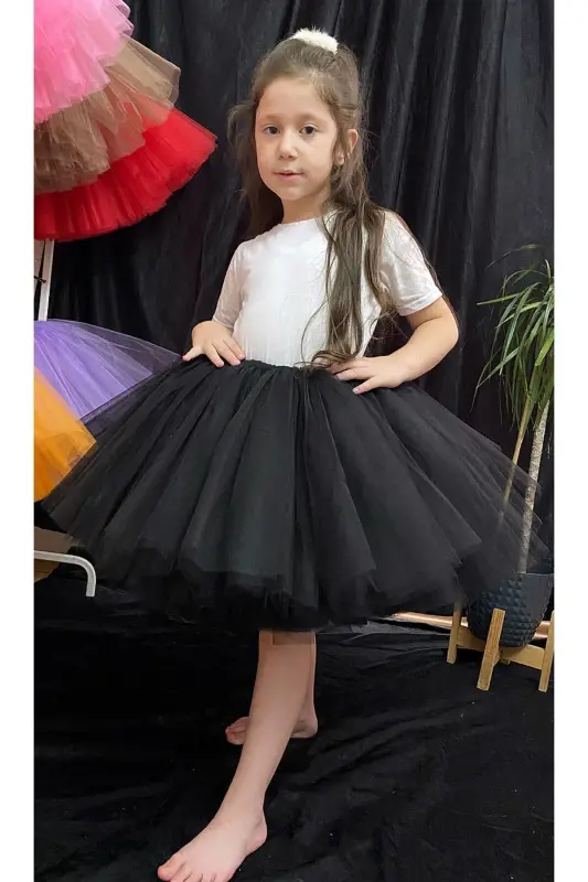 tütü etek-siyah - MINIKLERIN DÜNYASI