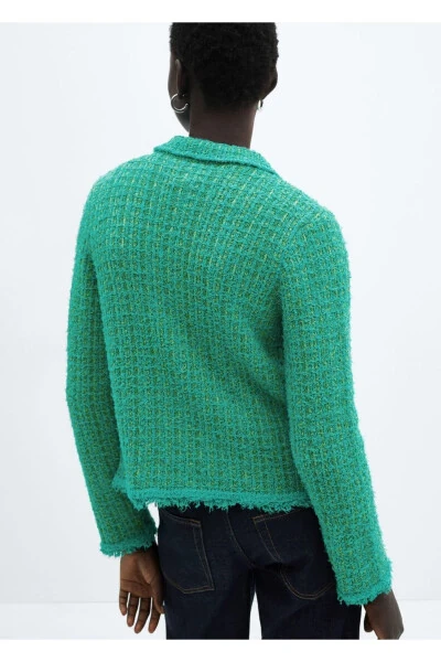 Tviddan yasalgan polo yoqali jiletka - 4