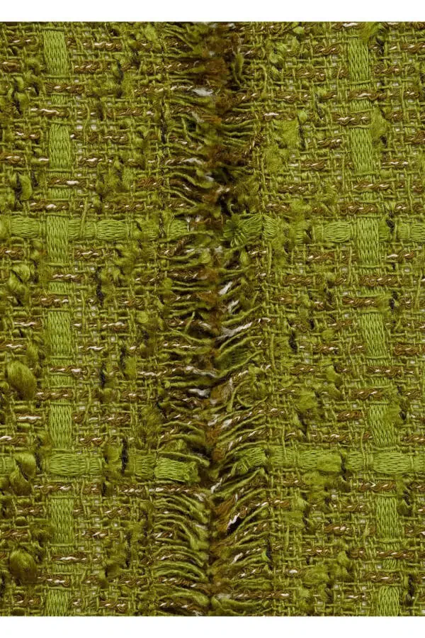 Твидовый пиджак со стразами - 7