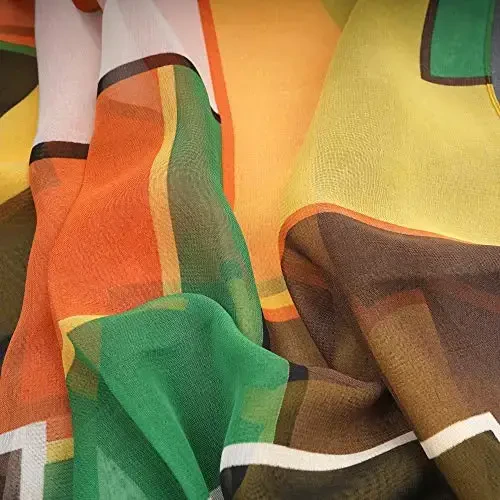 ТВОЯ УЛЫБКА Легкий женский/женский платок-шарф с цветочным принтом/однотонной расцветкой для весенне-летнего сезона - 4