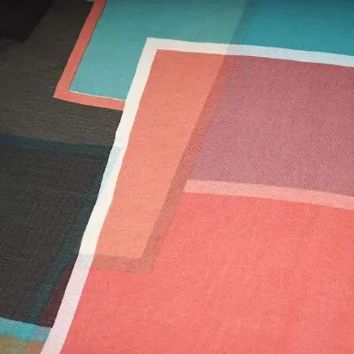 ТВОЯ УЛЫБКА Легкий женский/женский шарф-шаль с цветочным принтом/однотонной расцветки для весенне-летнего сезона - 6