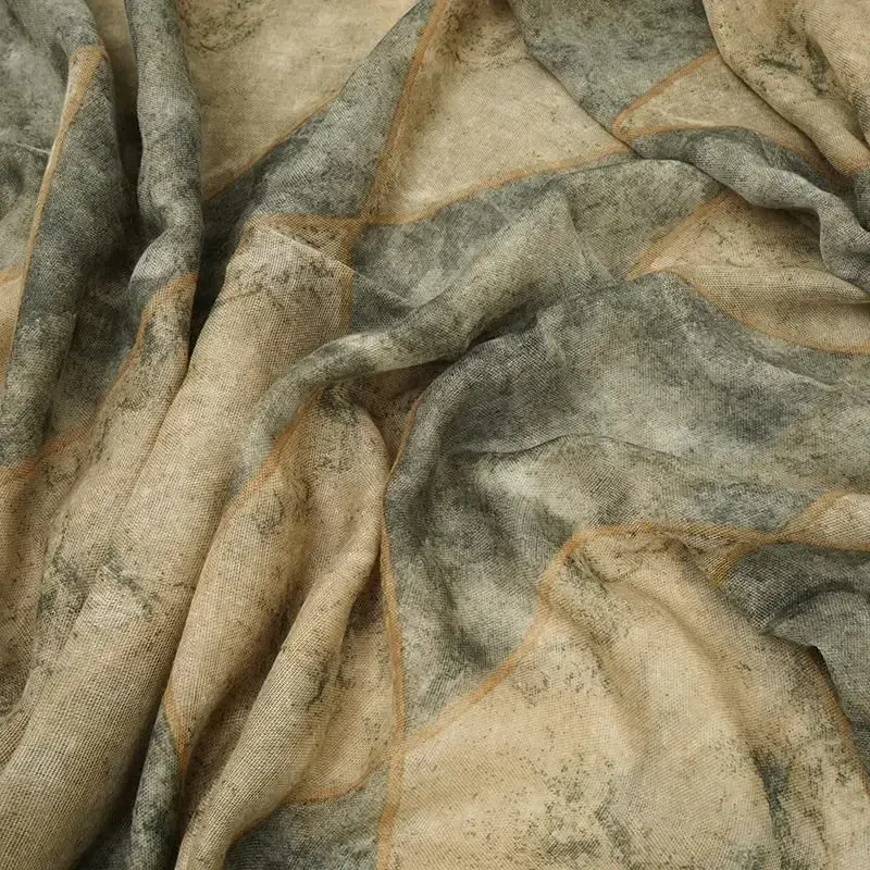 ТВОЯ УЛЫБКА Легкий женский/женский шарф-шаль с цветочным принтом/однотонной расцветкой для весенне-летнего сезона - 6