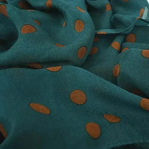 ТВОЯ УЛЫБКА Женский легкий цветочный/однотонный шарф-шаль для весны и лета - 4