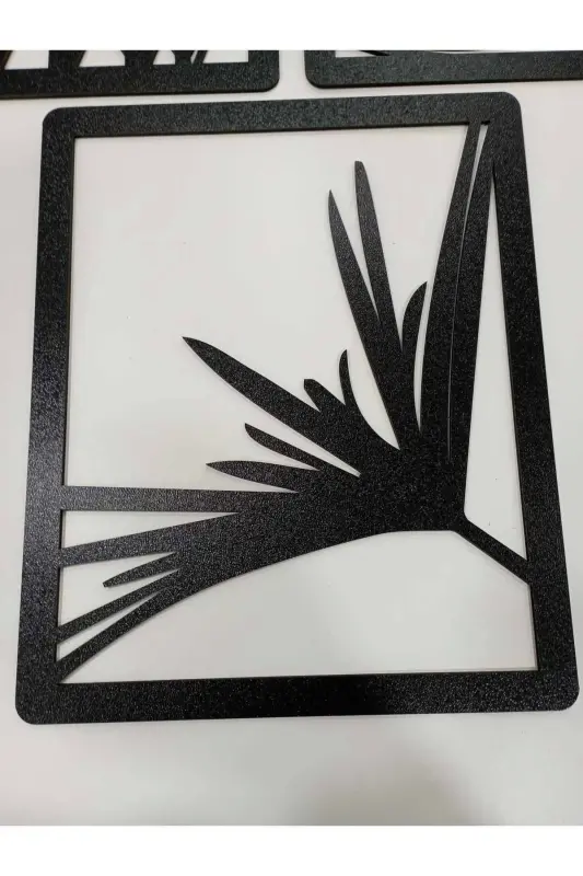 Tvs 3-Piece Laser Cut Decorative Wooden Reed Table Decor Ornament - 2