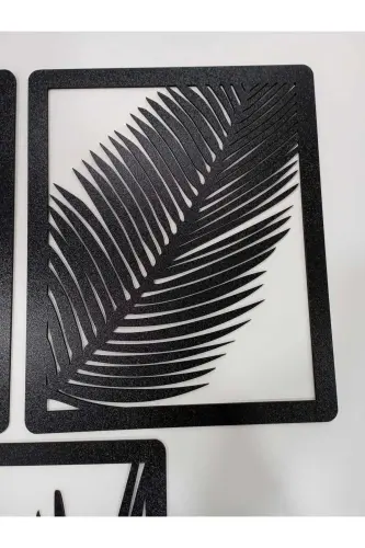 Tvs 3-Piece Laser Cut Decorative Wooden Reed Table Decor Ornament - 4