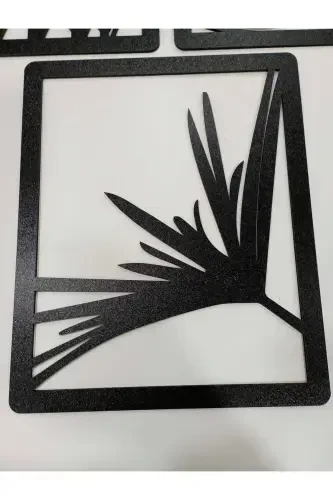 Tvs 3lü Lazer Kesim Dekoratif Ahşap Sazlık Tablo Dekoru Süsü - GENEL MARKALAR (1)