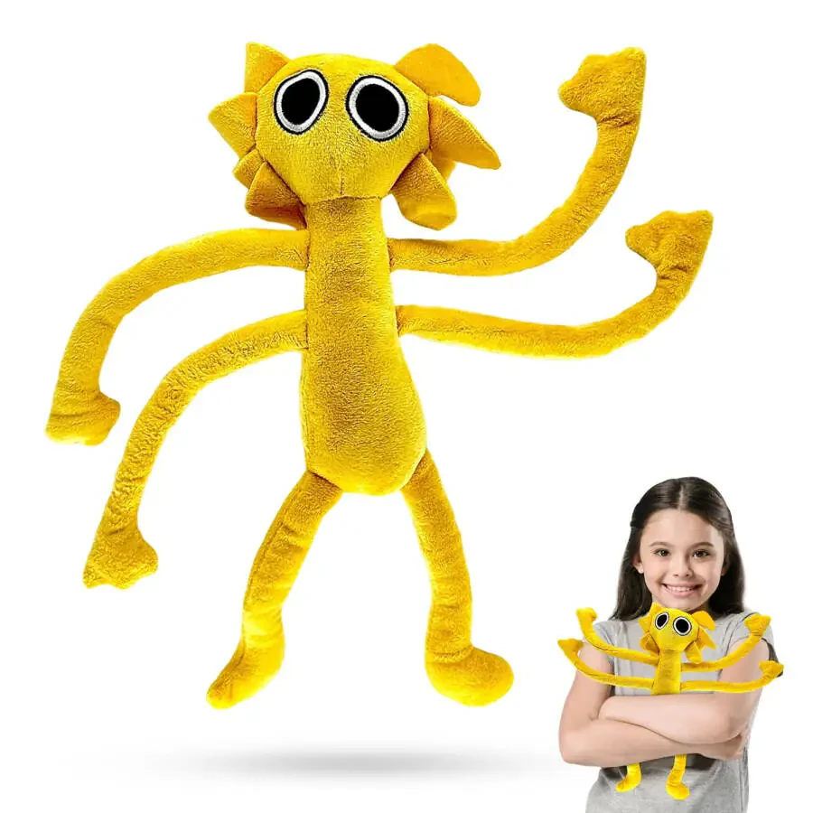 TwCare Rainbow Friends Yellow Plush Toy, Soft Stuffed Animal Monsters Doors Plush Doll Toys, Wiki Plushies Toys Gifts for Kids Adults Birthday Thanksgiving Christmas Horror Game Party Favors Fans - 5