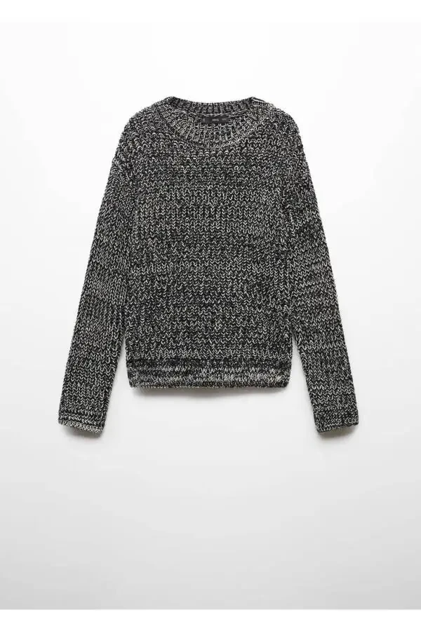 Tweed Crew Neck Sweater - 3