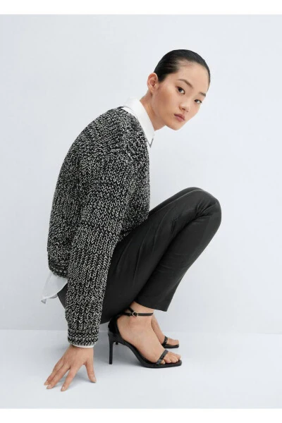 Tweed Crew Neck Sweater - 6