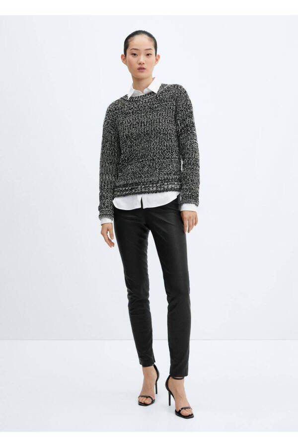 Tweed Crew Neck Sweater - 2