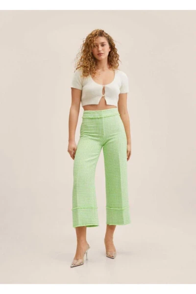 Tweed Culotte Trousers - 2