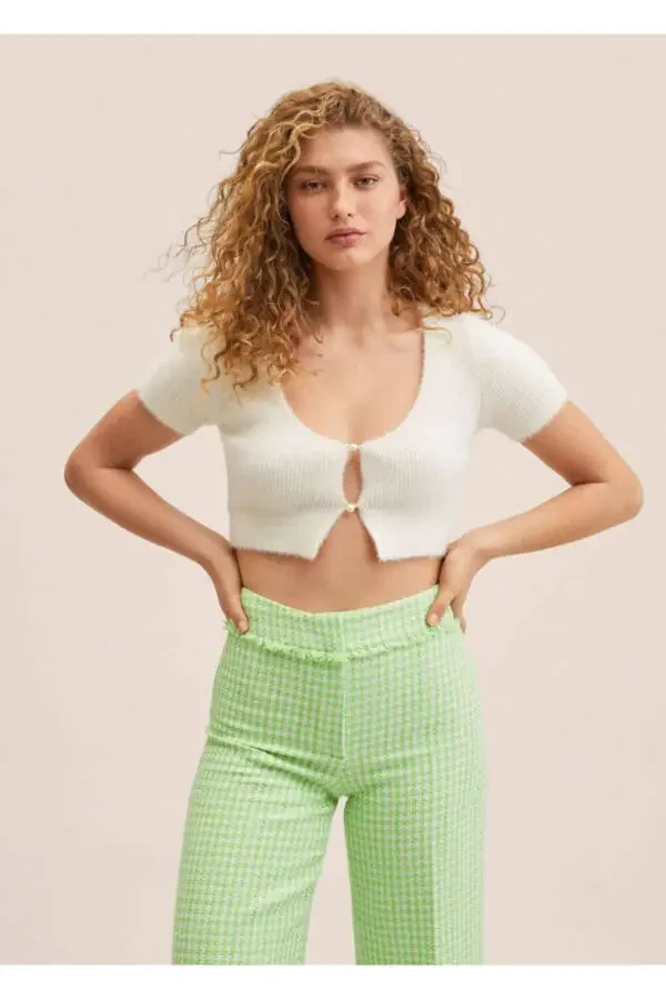 Tweed Culotte Trousers - 8