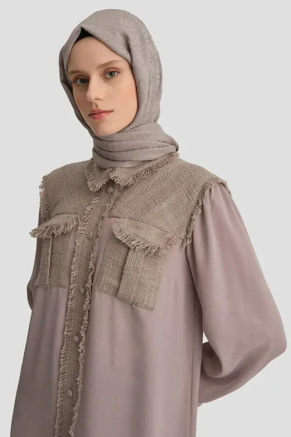 Tweed Mix Tunic 24k4400 Mink - 4