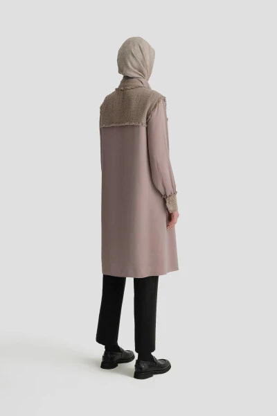 Tweed Mix Tunic 24k4400 Mink - 5