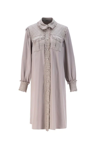 Tweed Mix Tunic 24k4400 Mink - 6