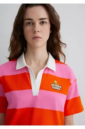 Tweety bosmali to‘q sariq futbolka, qulay bichim / oddiy - 6