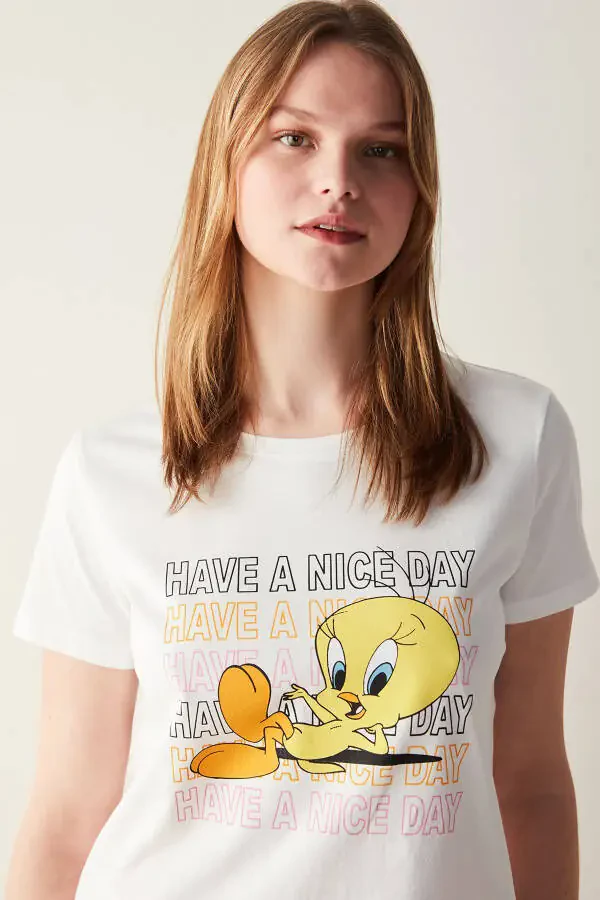 Tweety Multicolored Shorts Pajama Set - 9