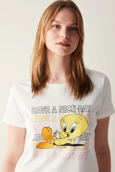 Tweety Multicolored Shorts Pajama Set - 3