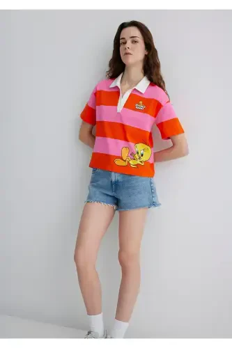Tweety Print Orange T-Shirt Regular Fit / Normal - MAVI (1)