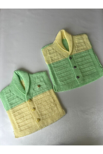 Twin baby newborn vests - 1