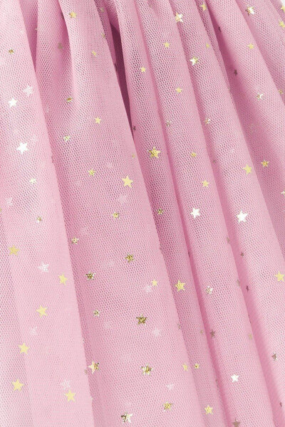 Twinkle Oltin Yulduzli Astarli Tulle Parti Yubkasi - 2