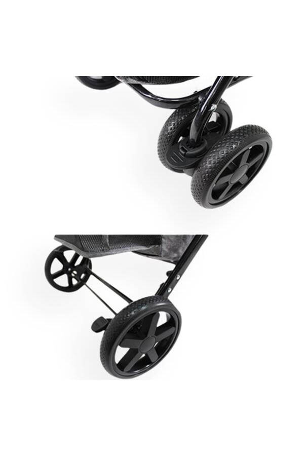 Twins Pet Stroller 51*85*100 Cm Black - 10