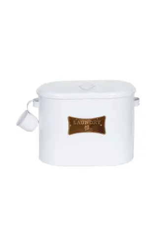 Two-Compartment Scaled Metal Plate Printed Powder Detergent Dispenser Lr041 - 3