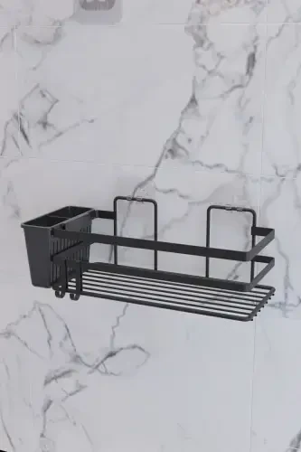 Two-Eyed Plastic Container Sticky Bathroom Organizer - 5