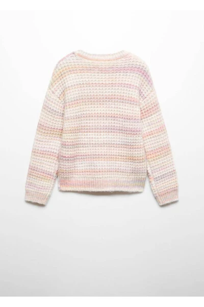 Two-Tone Knit Sweater - MANGO KIDS (1)