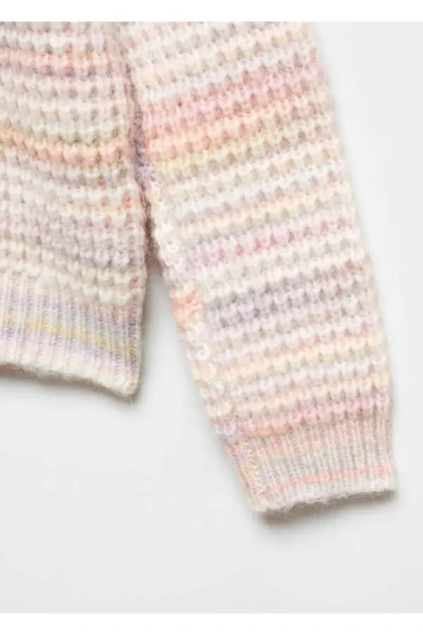 Two-Tone Knit Sweater - 4