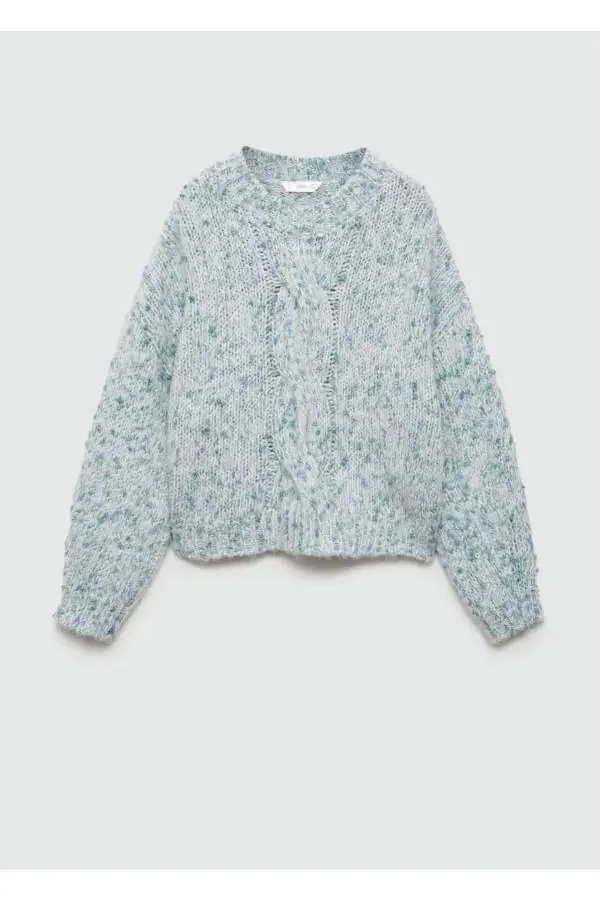 Two-Tone Knitted Sweater - 3