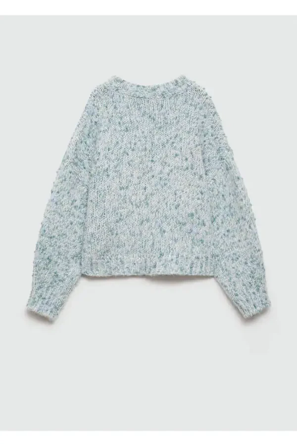 Two-Tone Knitted Sweater - 4
