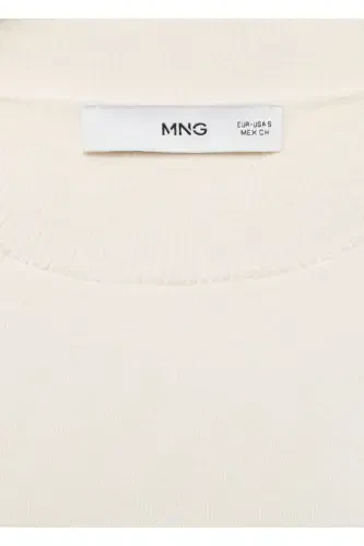 Two Tone Perkins Collar Sweater - 5