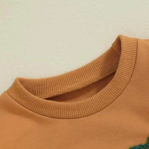 Twopumpkin Toddler Halloween Shrit Baby Girl Outfit Crewneck Sweatshirt Long Sleeve Shirts Holiday Clothes - 3