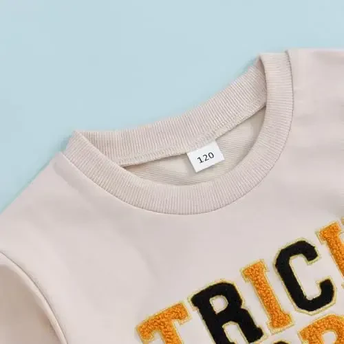Twopumpkin Toddler Halloween Shrit Baby Girl Outfit Crewneck Sweatshirt Long Sleeve Shirts Holiday Clothes - 2