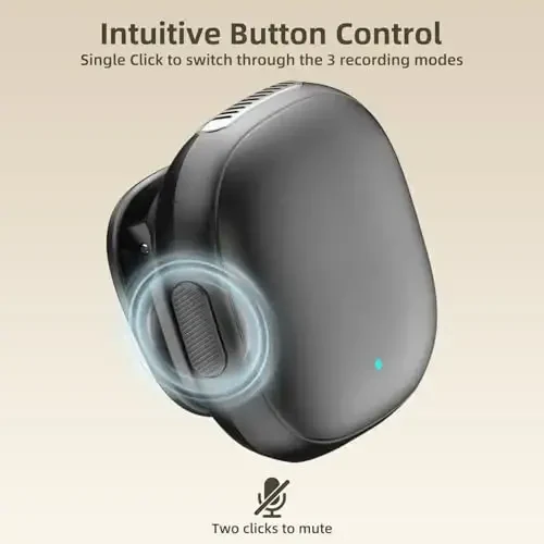 TXTUNE iPhone 16 15 Android uchun simsiz lavalier mikrofon - Ai shovqinni bekor qiluvchi mini telefon mikrofon USB C magnit mik 35H zaryadlash qutisi bilan video yozish Tiktok YouTube Vlogging uchun - 3