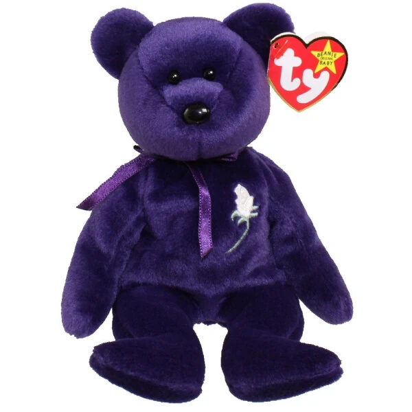 Ty Beanie Babies Princess Diana Plyush Ayiq 1997 - BEANIE BABIES