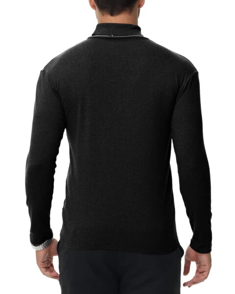 Tyhengta Men's Turtleneck Sweaters Long Sleeve Pullover Sweaters Mock Neck Knitted T-Shirt Basic Slim Fit Tee Tops Black L- - TYHENGTA