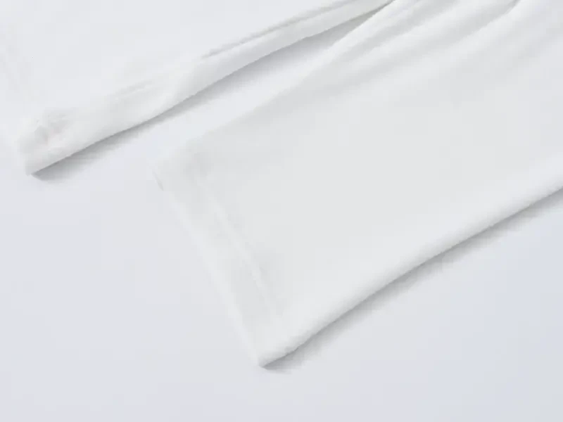 Tyhengta Men's Turtleneck Sweaters Long Sleeve Pullover Sweaters Mock Neck Knitted T-Shirt Basic Slim Fit Tee Tops White M- - 5