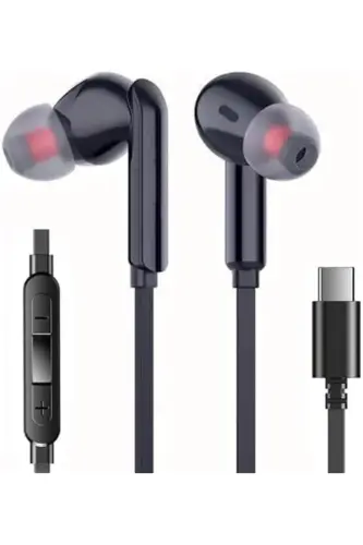 Type-c 15/16 Plus/15 Pro/16 Pro Max Samsung/xiaomi/oppo/huawei Uyumlu Kulaklık Bluetooth Gerektirmez-Siyah - 2