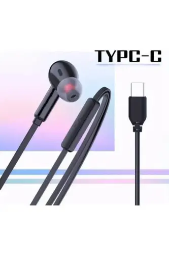 Type-c 15/16 Plus/15 Pro/16 Pro Max Samsung/xiaomi/oppo/huawei Uyumlu Kulaklık Bluetooth Gerektirmez-Siyah - 4