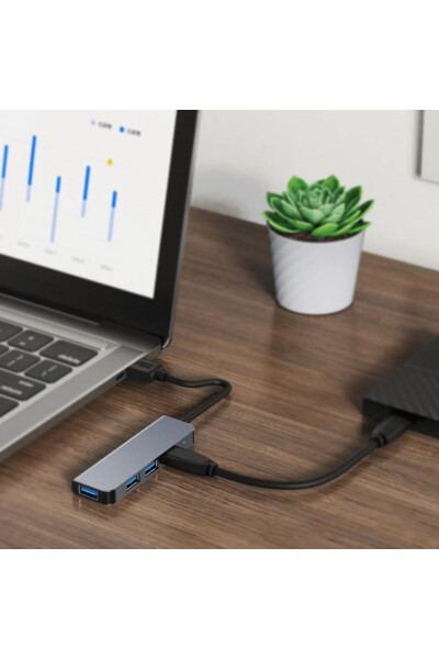 Type-C 1xUSB 3.0 3xUSB 2.0 Hub OTG Çoğaltıcı Adaptörü Byl-2013t - 8